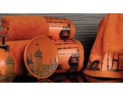 Полотенце с печатью Istanbul Oranj (оранжевый) (Istanbul Oranj)>